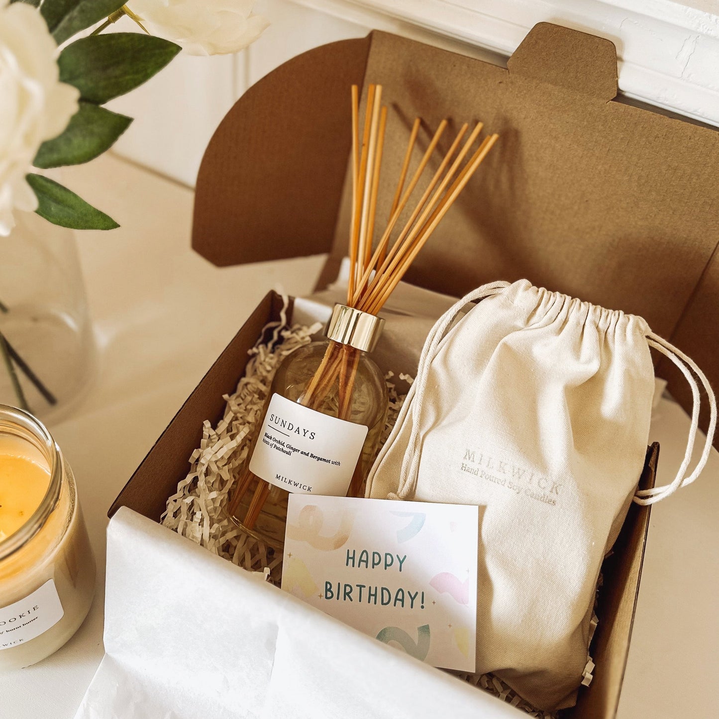 Gift Pack- Large candle & reed diffuser with card