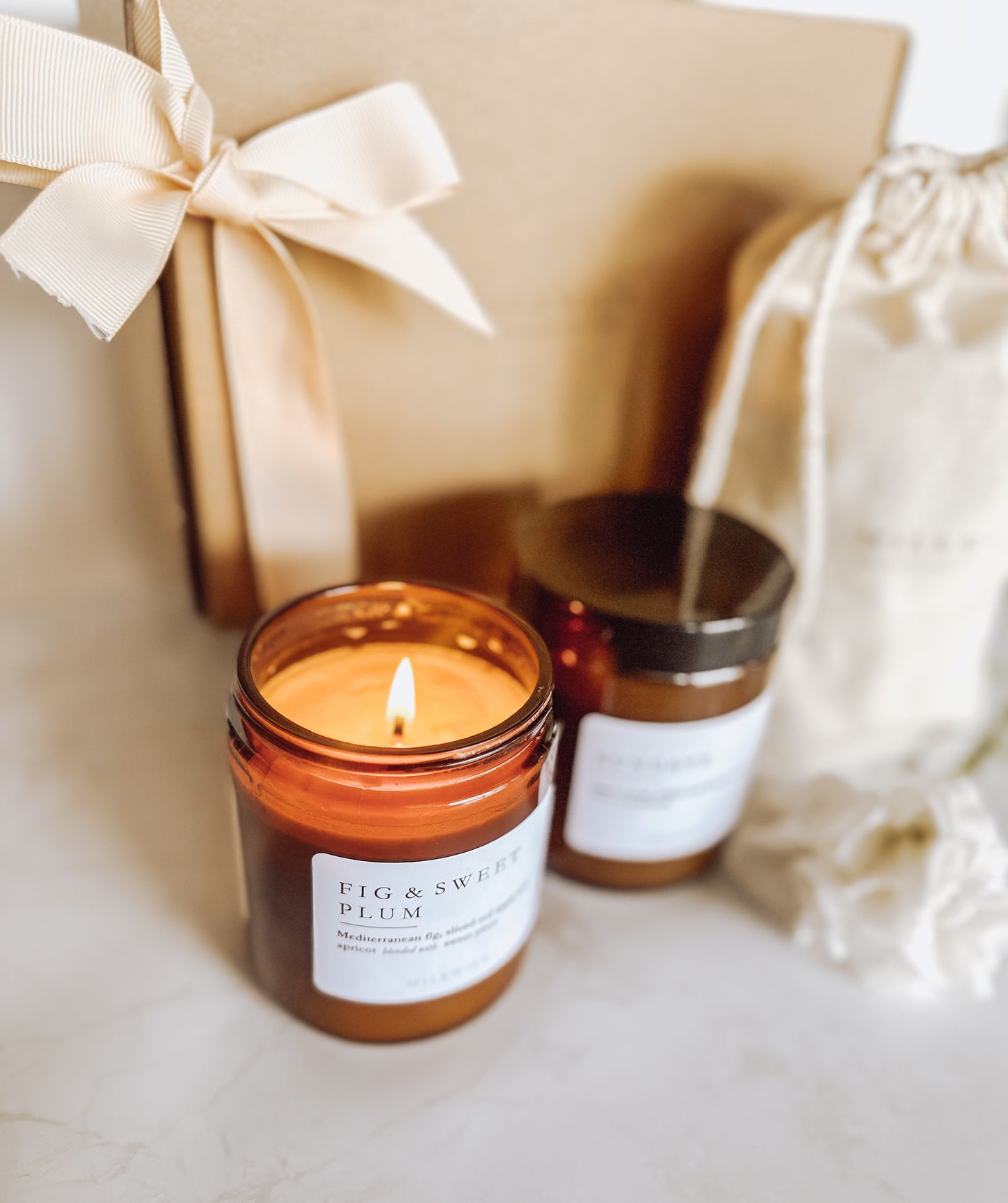 Gift Pack- 2 Large Candles with Card