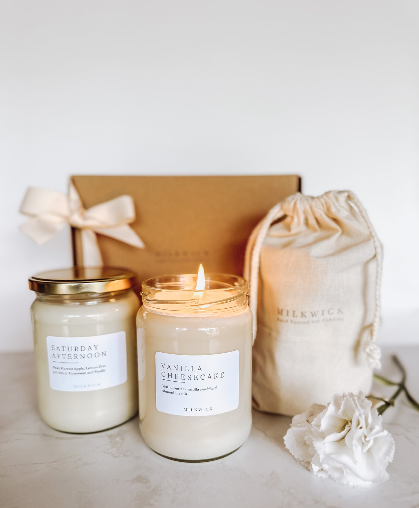 Gift Pack- 2 Extra large candles with card