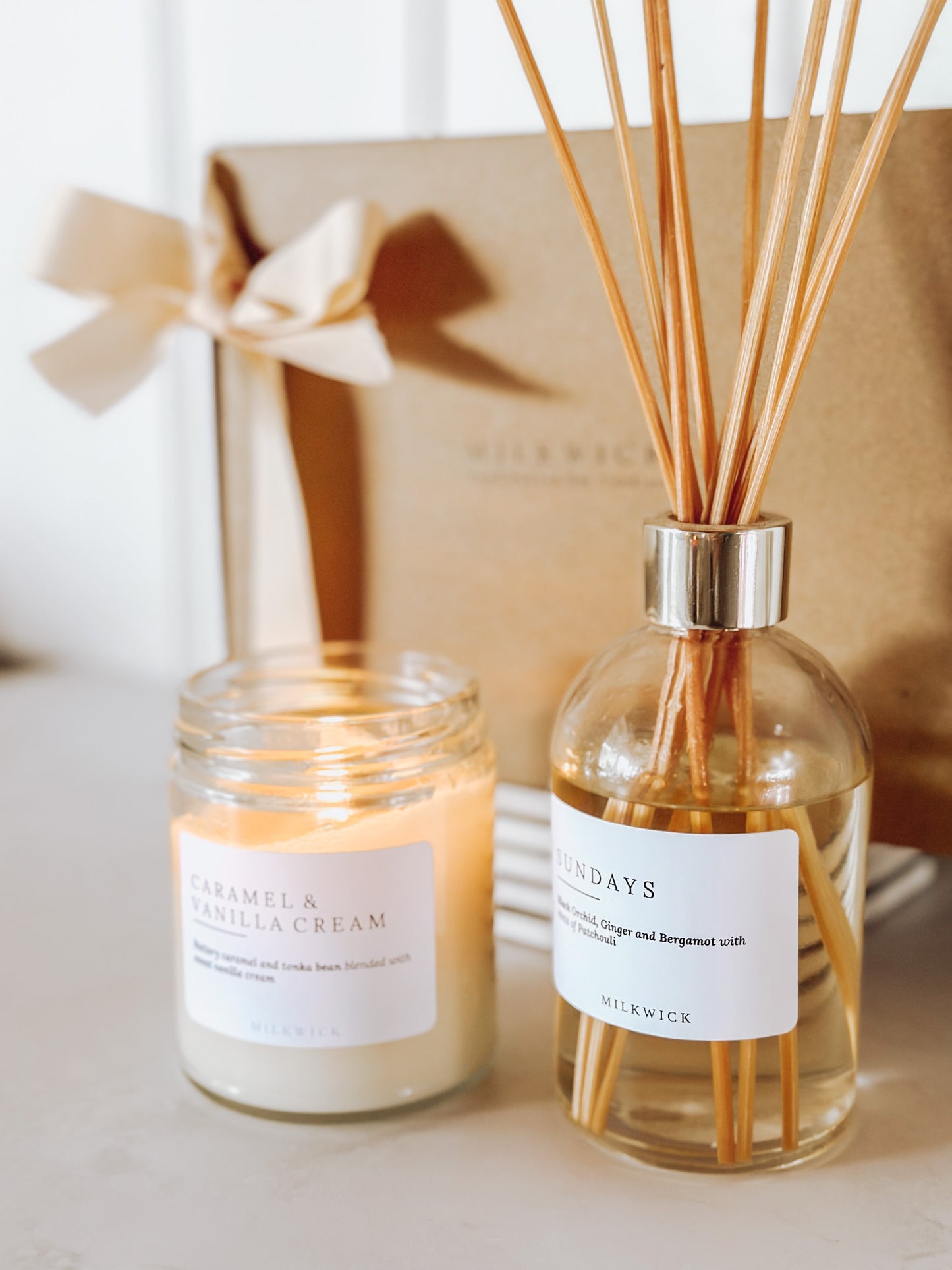 Gift Pack- Large candle & reed diffuser with card