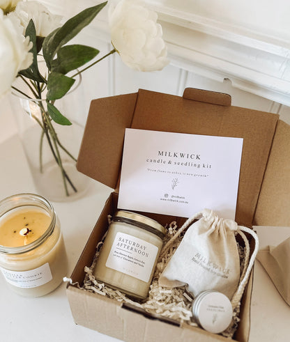 Valentine's Gift - Candle & Seedling Kit