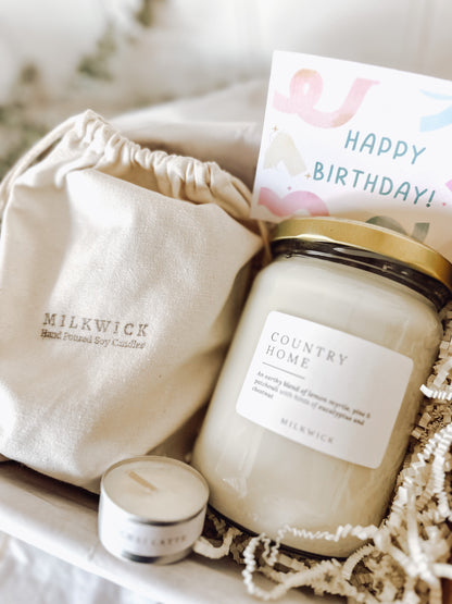 Gift Pack- 2 Extra large candles with card
