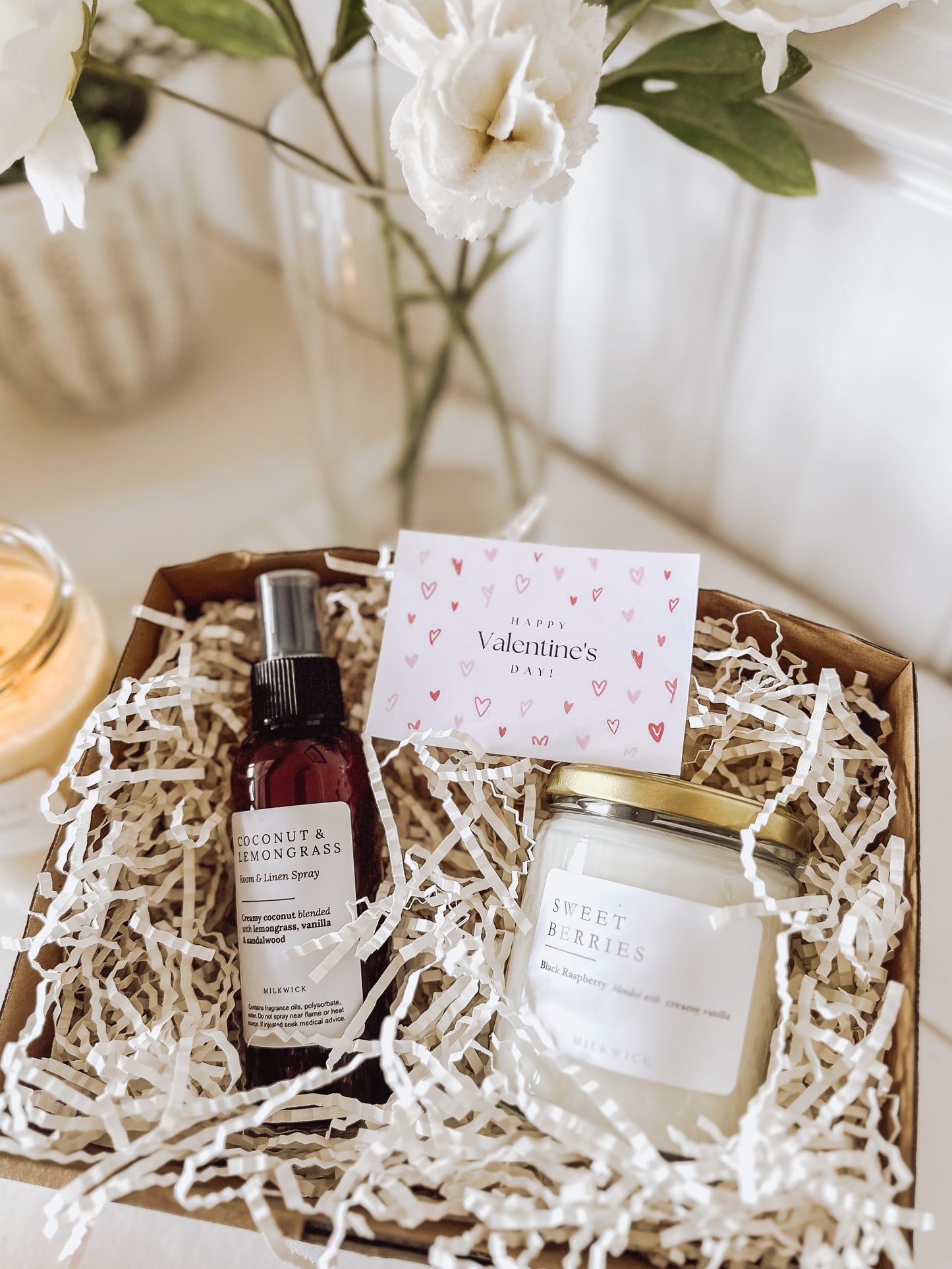 Valentine's Gift Pack- Large Candle & Room Spray